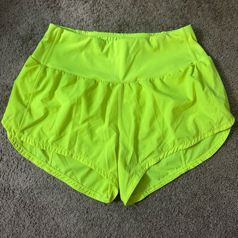 Amazon Women's Athletic Shorts - Neon Yellow